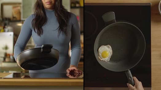 Non-Stick Fry Pan with lid, 24 cm, iCook video